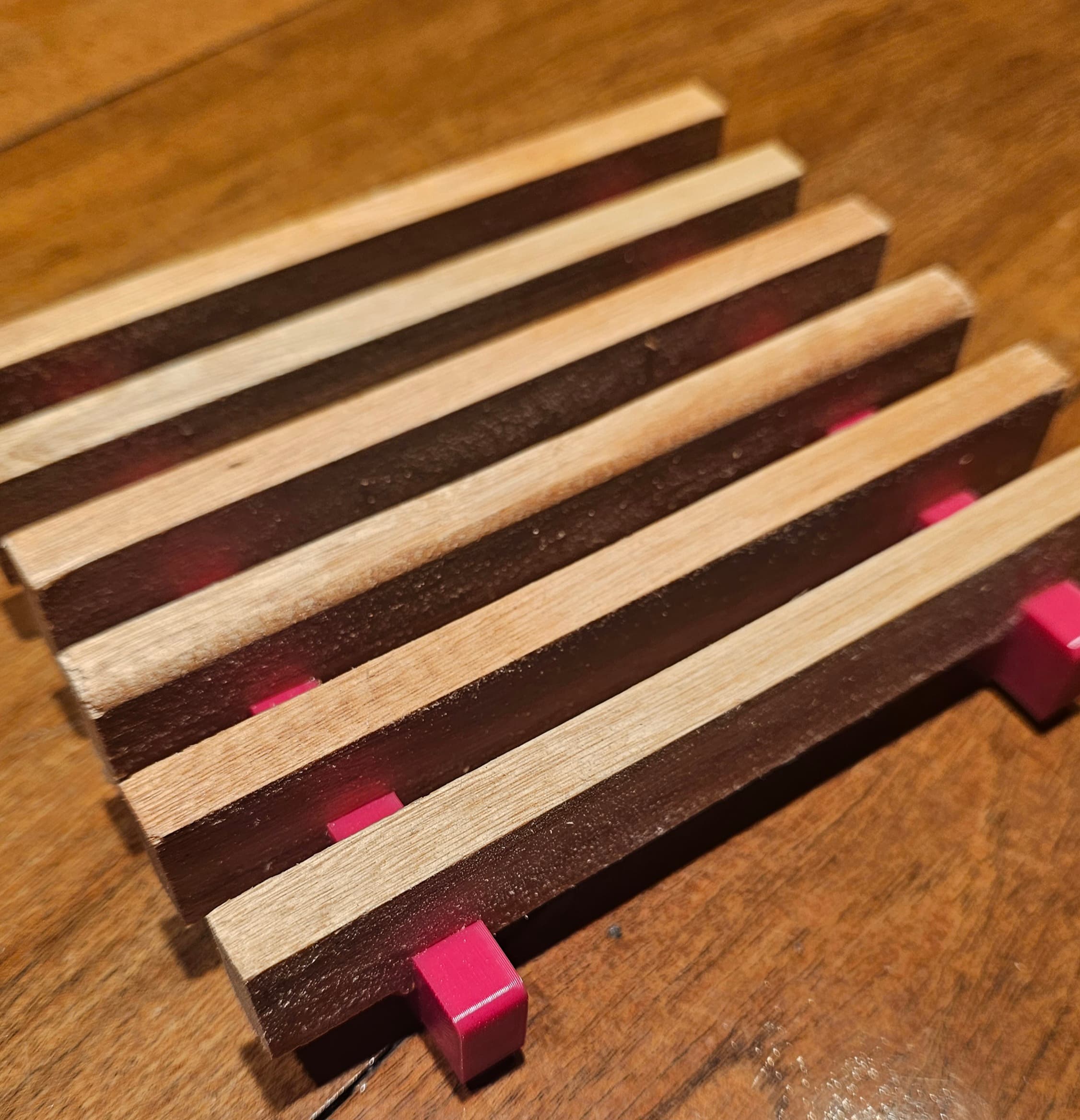 Jabonera De Madera Curada Para Baño Y Ducha — miniatura 4